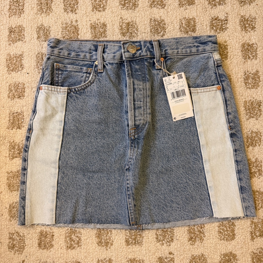 NWT Denim mini skirt from Mango